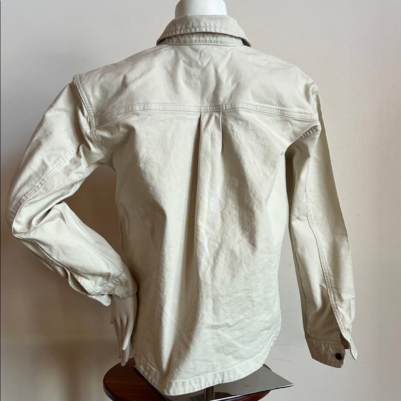 Carhartt Men's Cream Button-Up Shirt Jacket - Picture 4 of 10